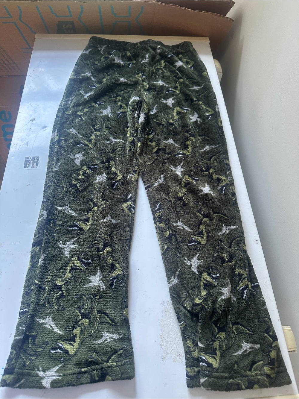 wonder nation Olive Green Dinosaur Fleece Joggers